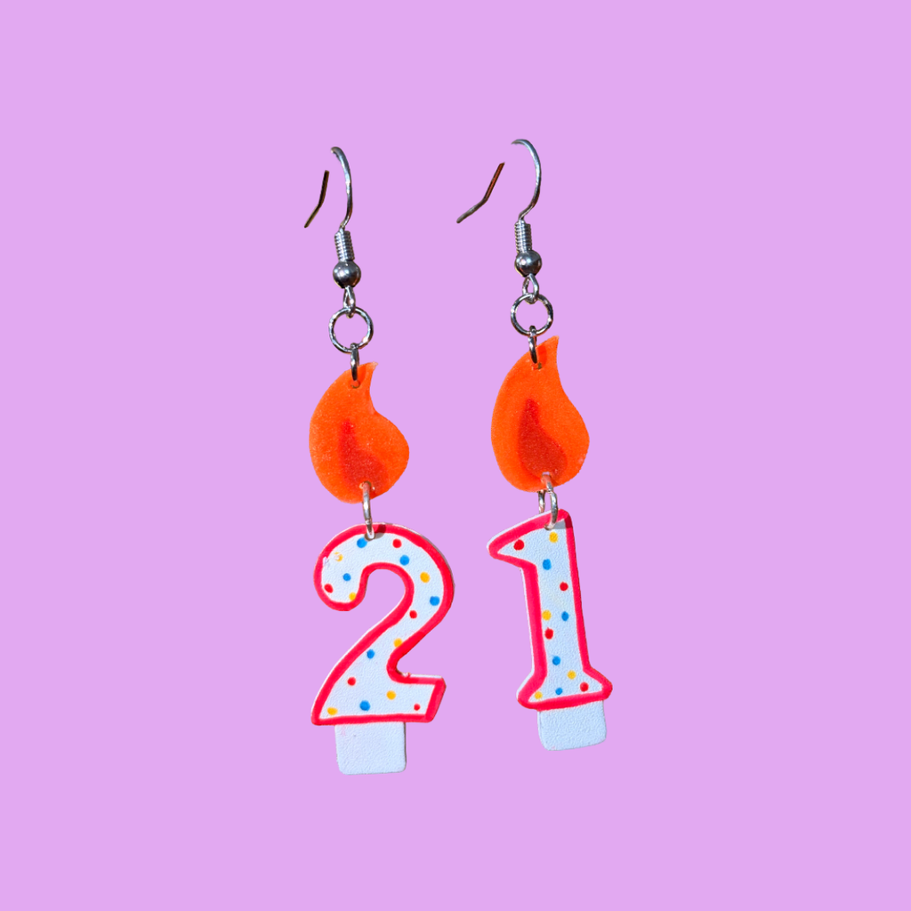 Birthday Candle Earrings
