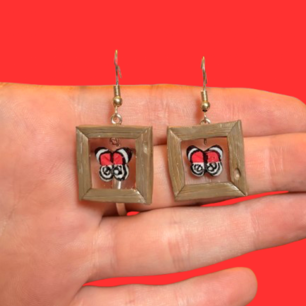 Framed Bug Earrings
