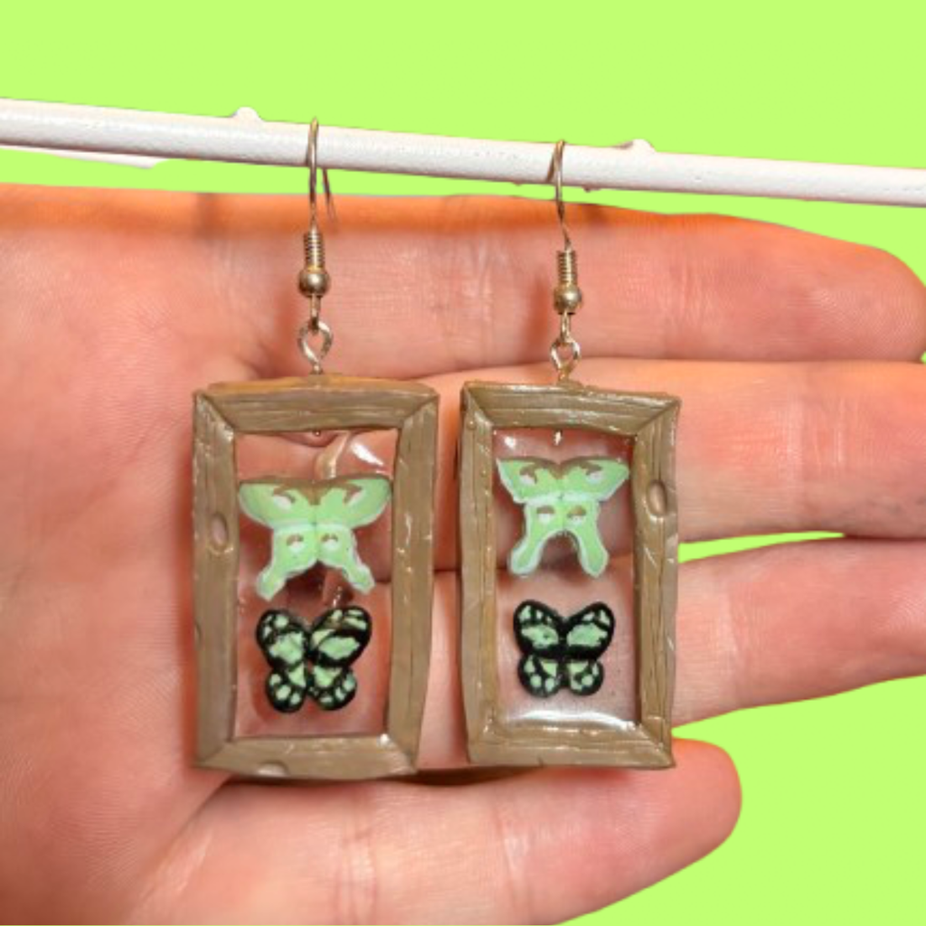Framed Bug Earrings